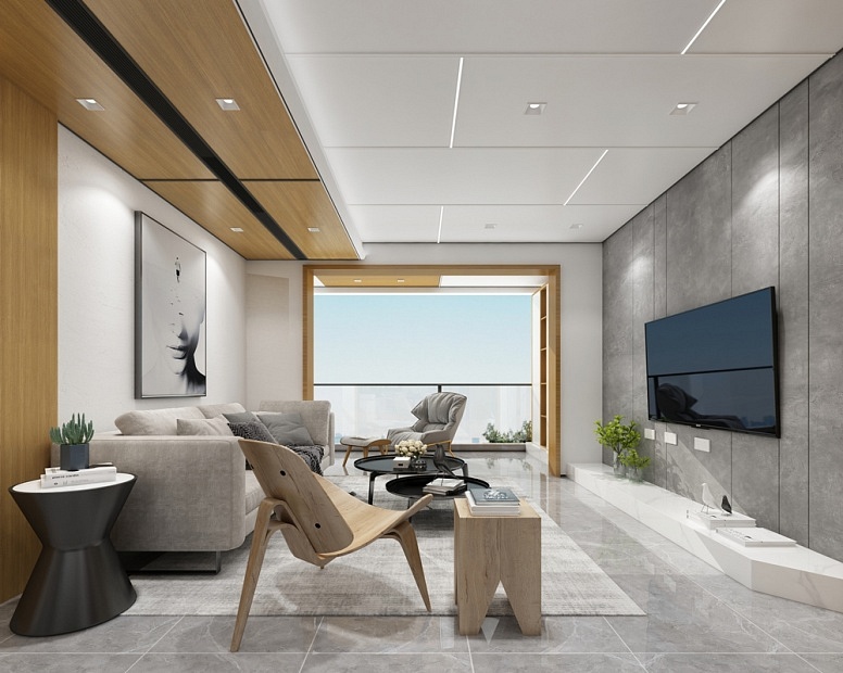 現(xiàn)代極簡客廳2