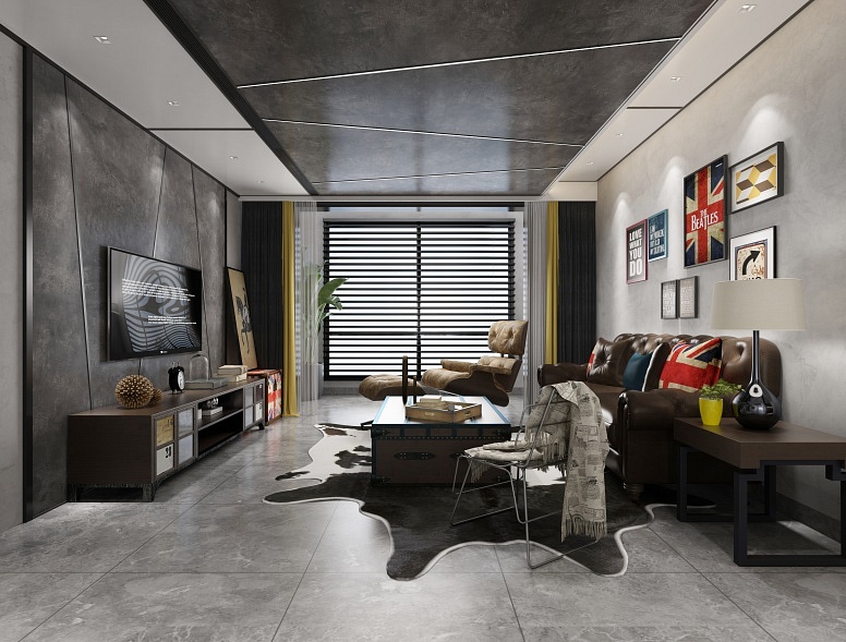 美(měi)式工(gōng)業(yè)客廳2