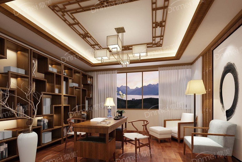 木(mù)泥材系列-中式書(shū)房(fáng)3_副本